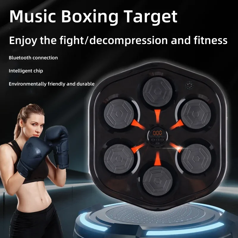 Smart Bluetooth Music Boxing Machine Hanging Wall Target Home Fitness Children Boxing Trainer Boxing Accessories