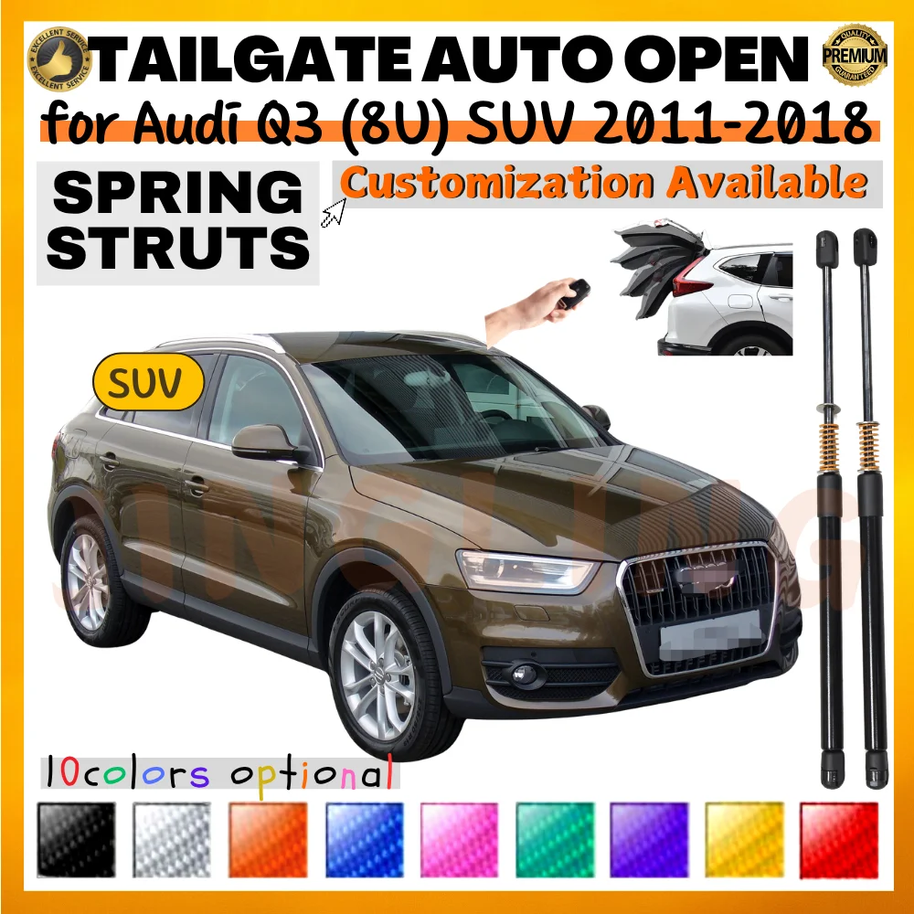 

Qty(2) Trunk Struts with Spring for Audi Q3 (8U) SUV 2011-2018 Rear Tailgate Boot Lift Supports Shock Absorbers Dampers Bars