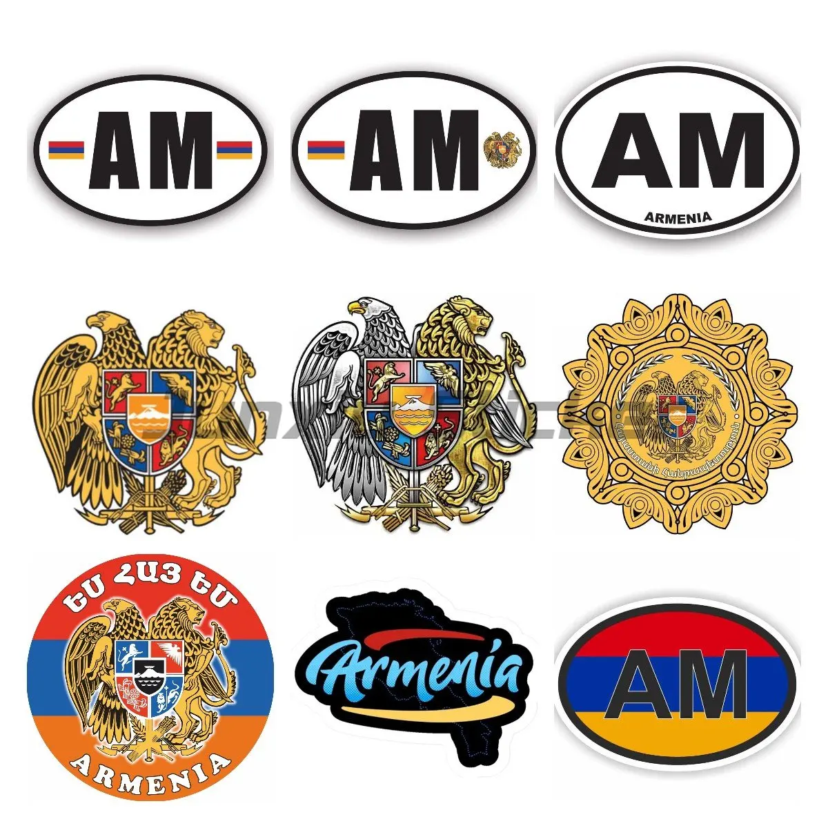 

Armenia ARM AM National Flag Car Sticker Car Stickers Decorate Cars, Rooms, Wardrobes, Desks,Computer Decal