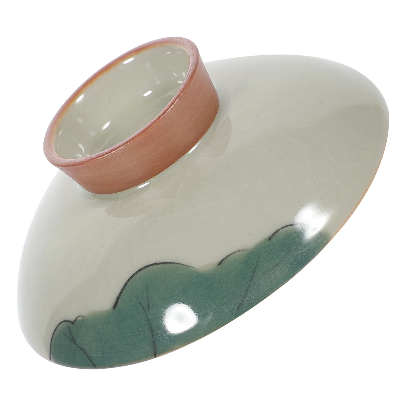 

Ceramic Teacup Lid Lids Only Mug for Mugs Accessories Replacement Gaiwan Pot Cover