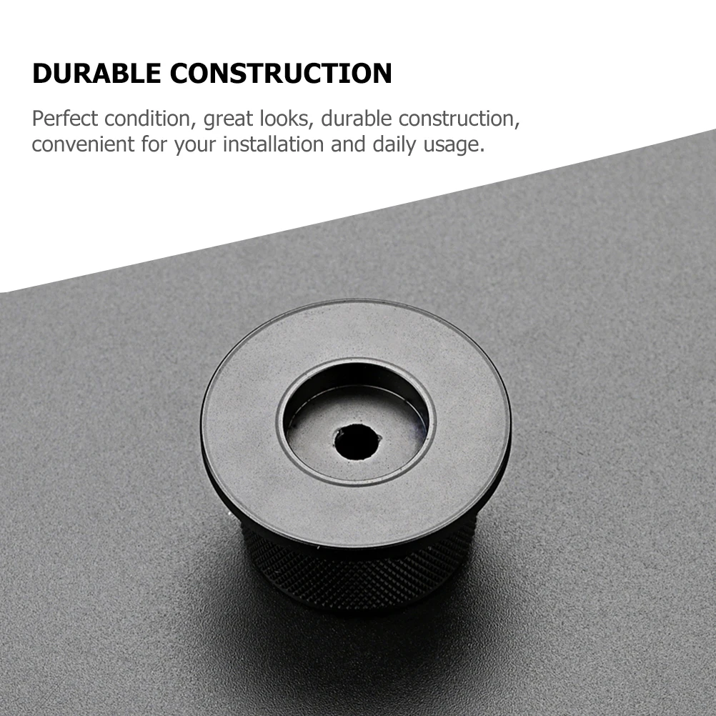 

Exquisite Knurled Finish Aluminium Knob Guitar Accessories Black Volume Tone Potentiometer Replacement Durable Construction