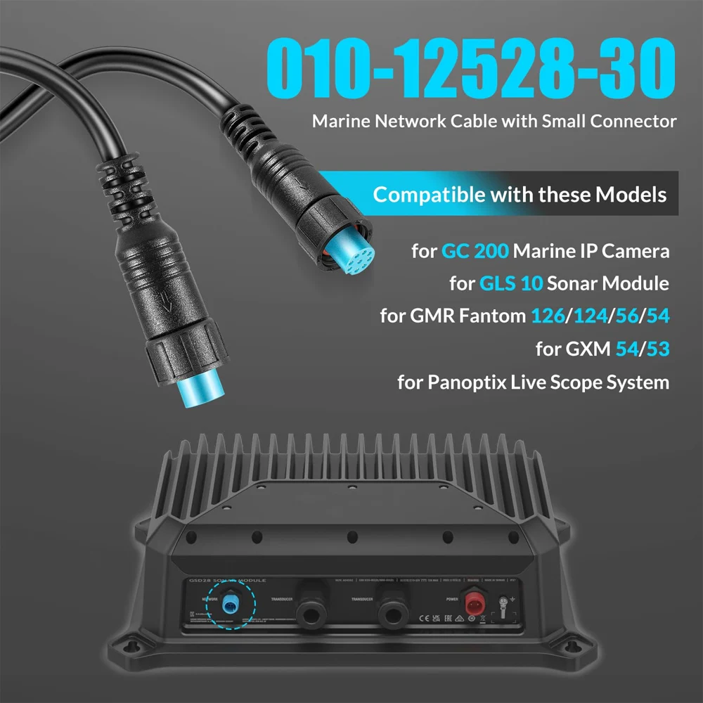 Replacement for 010-12528-30 Marine Network Cable,for BlueNet Network Cable 6 Feet, Small Connector, Compatible with Garmin GC