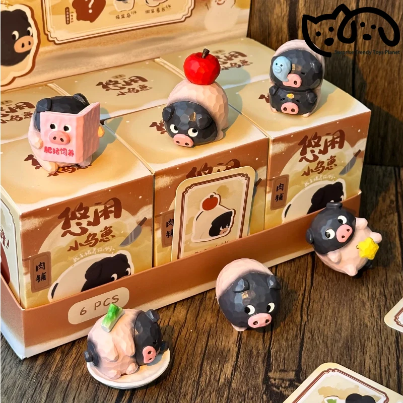 

Cute And Leisurely Little Flower Pig Blind Box Creative Pig Peripheral Figurines Collection Desktop Ornaments Surprise Gifts