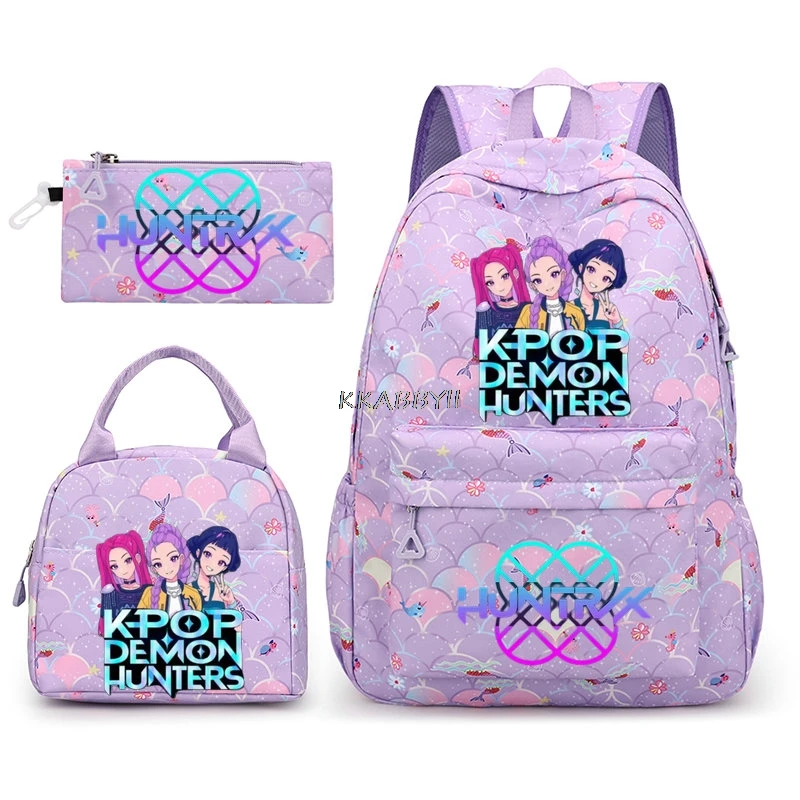 Rumi Mira Zoey Backpack Students Backpack School Bag Sets 3pcs Backpack Lunch Bag Pencil Pouch Kids Teen Popular Backpack