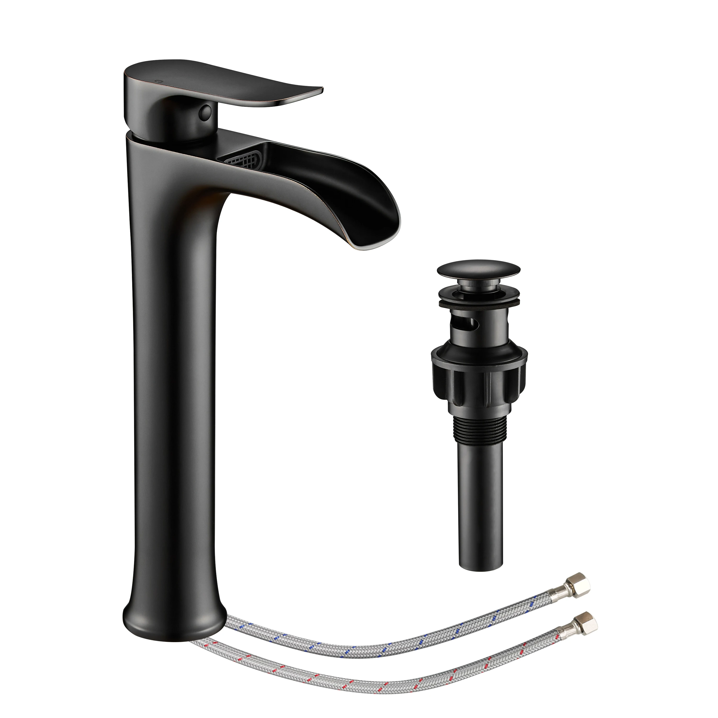 

Смеситель для раковины, матовый черный смеситель для ванной комнаты с одной ручкой, смеситель для раковины с одним отверстием