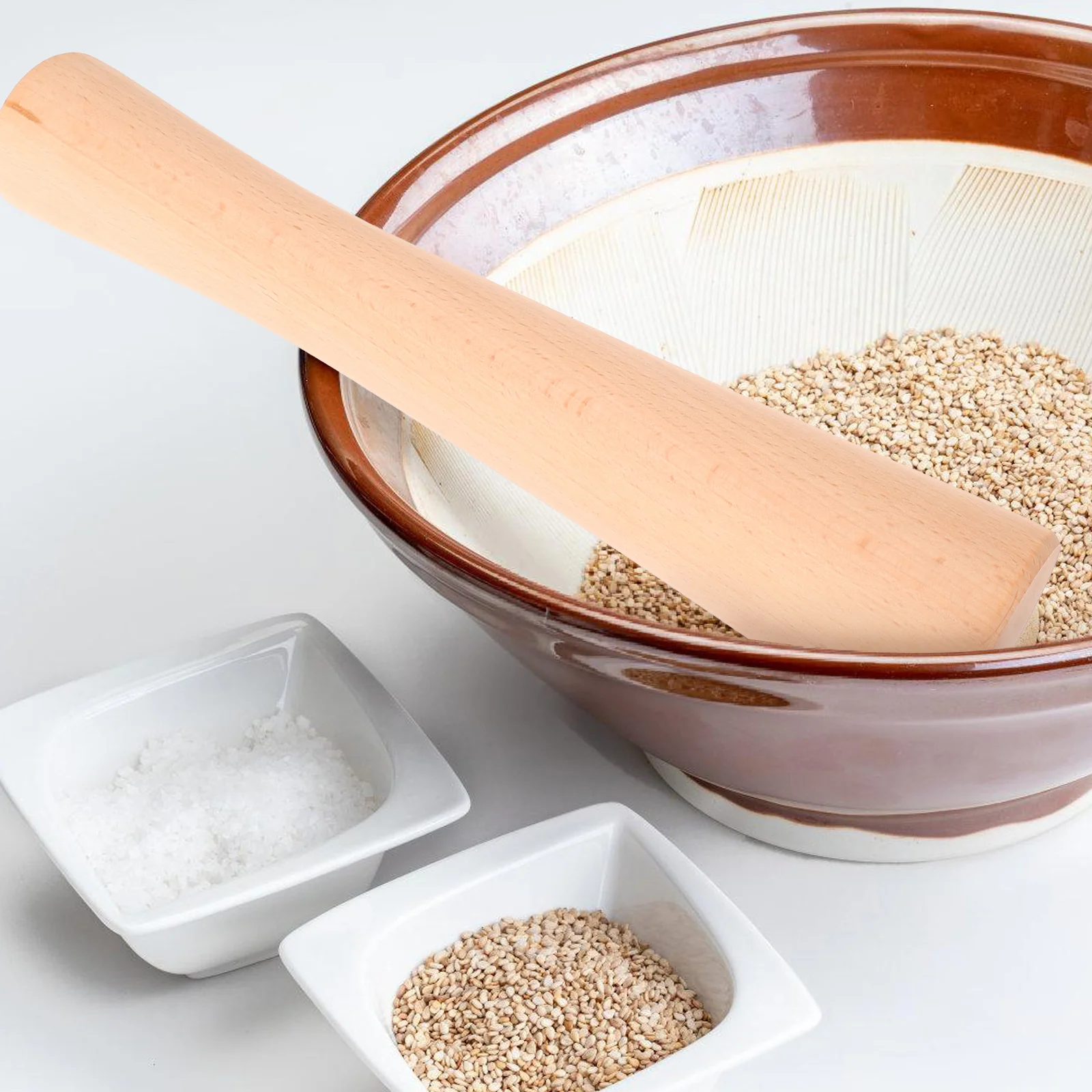 

Wooden Sauerkraut Potato Masher Fermenting Food Tool Kitchen Utensil Vegetable Grinder Pickle Stick Crusher Manual Rod