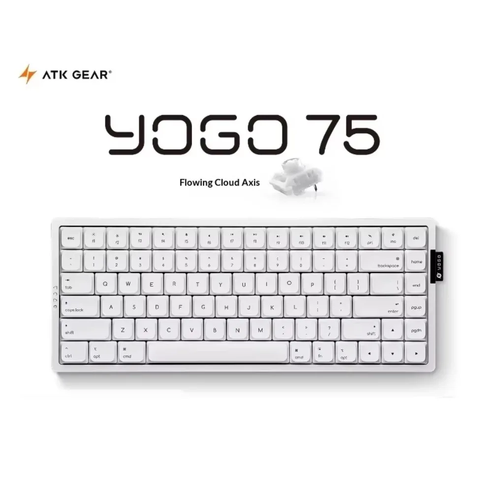 ATK Yogo 75 Pro Low-Profile Aluminum Alloy Mechanical Keyboard CNC Tri-Mode Wireless 75% Gasket Portable Long Battery Life Gifts
