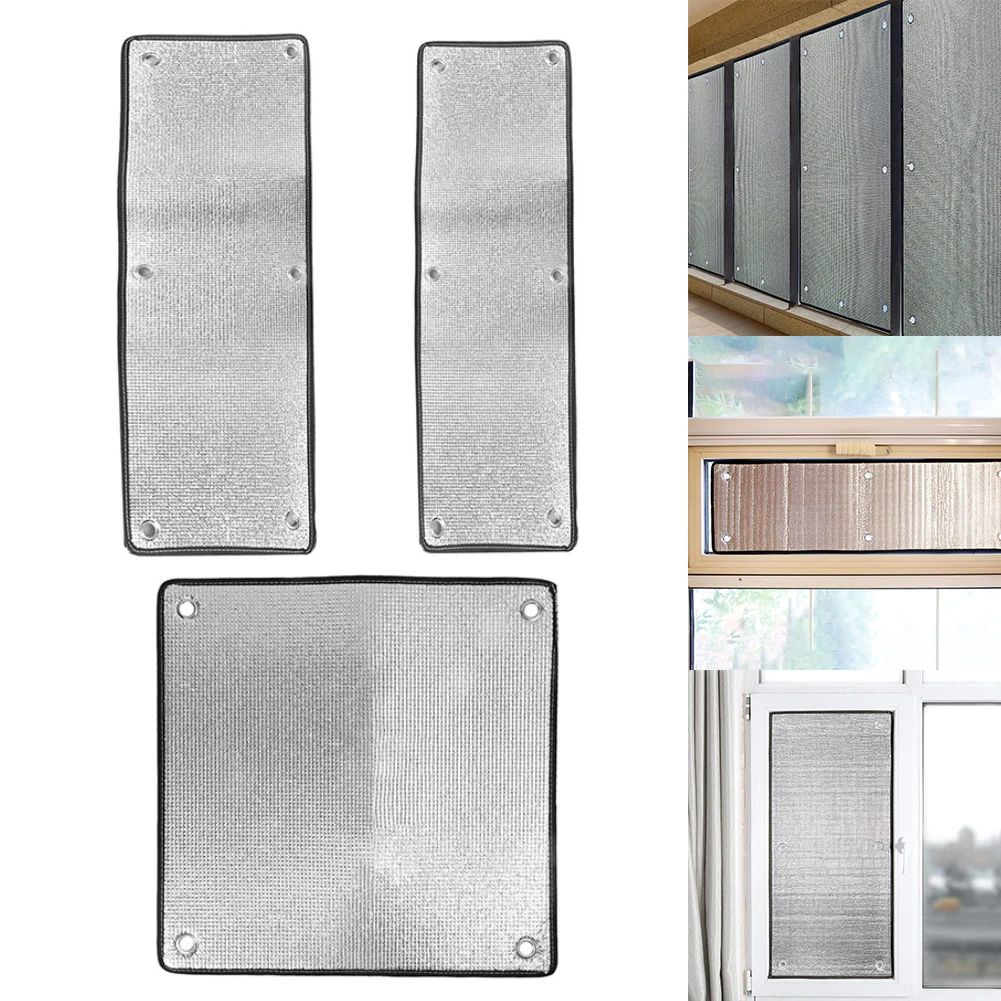 Reflective Sunshade Aluminum Foil Film Balcony Privacy Film Double-Sided Reflective Enhances Privacy Heat Insulation