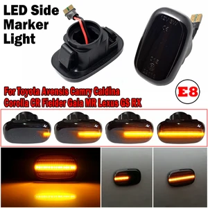 Dynamische LED -Seitenmarker -Blinkerleuchten, Lampe für Toyota avensis, Camry, Caldina, Corolla, CR, Fielder, Gaia, MR, Lexus, GS, RX 8 Hauptverkäufe Toyota Gaia - №3