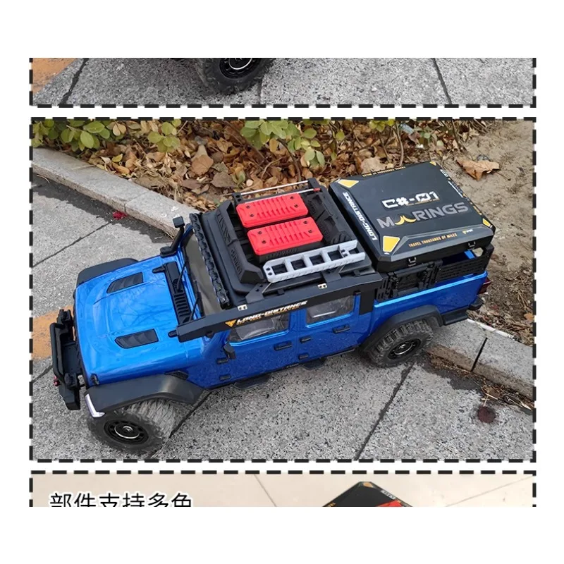 RLAARRLO JK07 1/7 الزاحف رف أمتعة طقم الديكور HB-1 تركيب غير مدمر Rc اكسسوارات ديكور سيارة