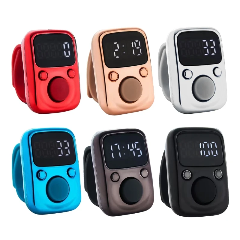 Portable Display Luminous Electronic Counter USB Charging Decompression Clicker