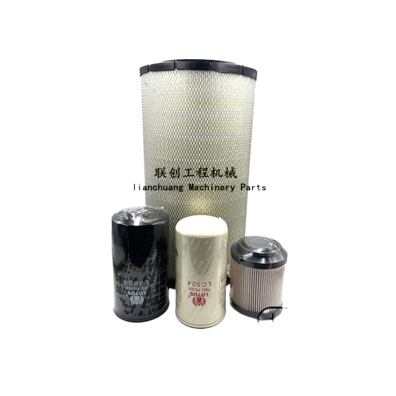 

For Sany SY195C 215C 225C-10 air filter oil diesel grid oil water filter element paper diesel excavator accessories