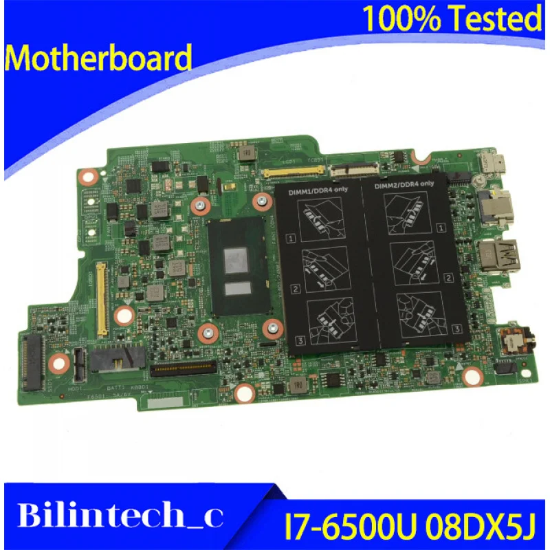 FOR DELL Inspiron 15 7569 7368 Motherboard Supports 15264-1 I7-6500U 08DX5J