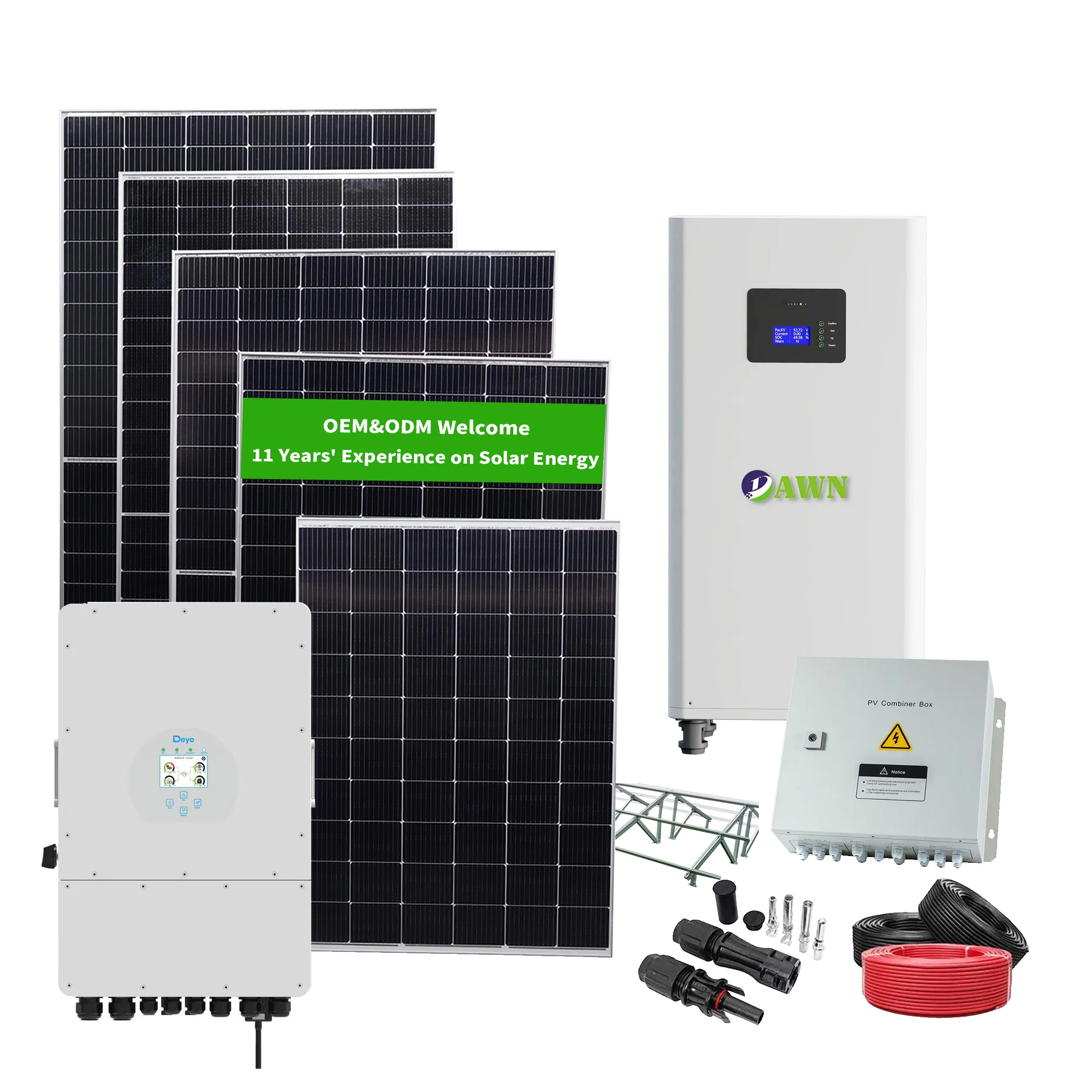 400W Monocrystalline Solar System Plug Play, Built-in MPPT Controller, 5-Year Warranty
