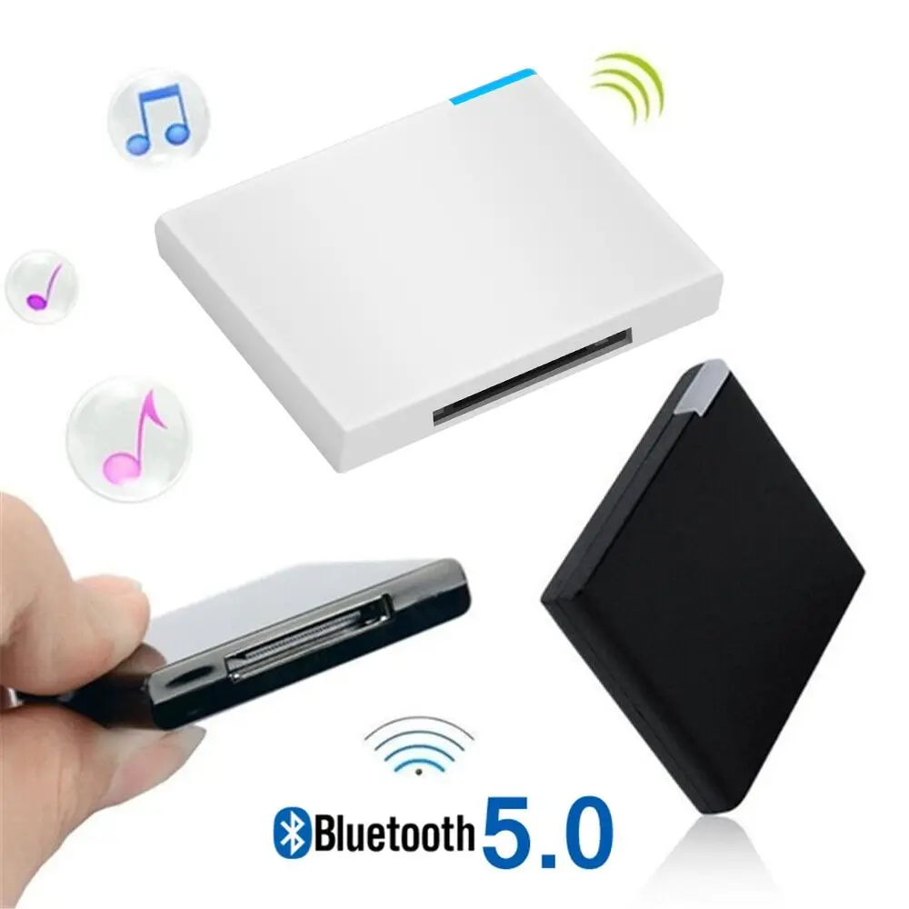 Stereo Speaker untuk IPod/iPhone Sound Dock Adaptor Musik Nirkabel Bluetooth 5.0 Audio Receiver 30 Pin