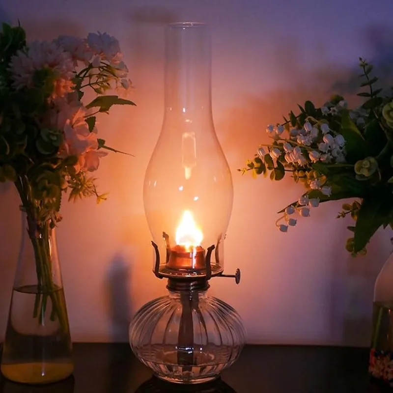 غطاء المصباح 3.7 بوصة × 0.96 بوصة مصباح زجاجي شفاف مدخنة للعتيق واستعادة المصابيح العتيقة ومصابيح الزيت