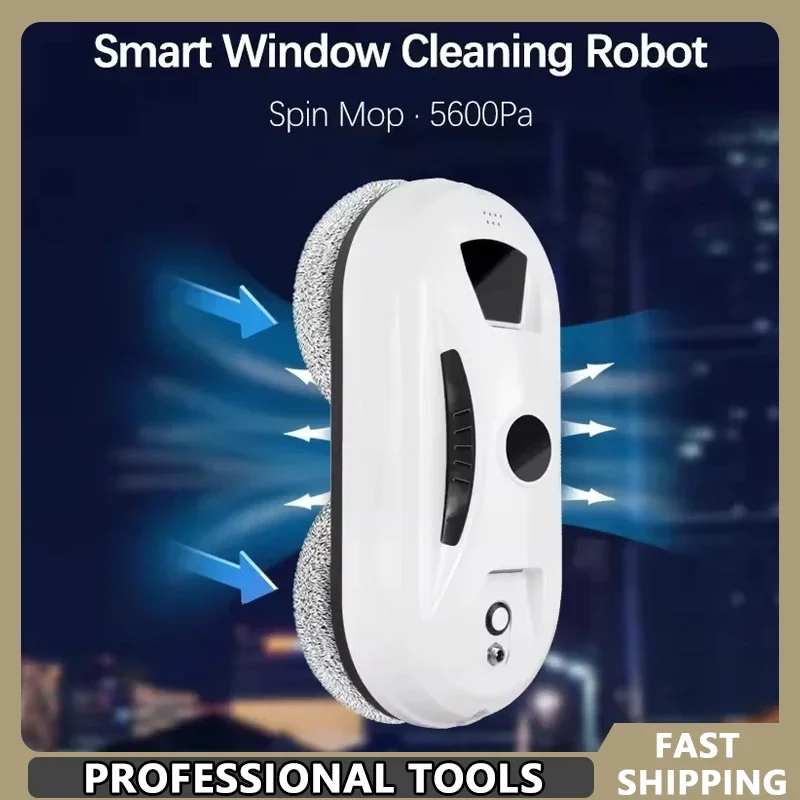 

Window Cleaner Robot Automatic Cleaning with Intelligent Path Planning Edge Detection Technology Remote Control White