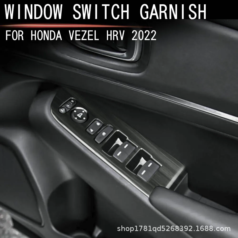 

Чехлы на панели управления переключателем окна автомобиля, совместимые с Honda HRV VEZEL, аксессуары для интерьера 2021 2022 2023 2024 (для RHD)