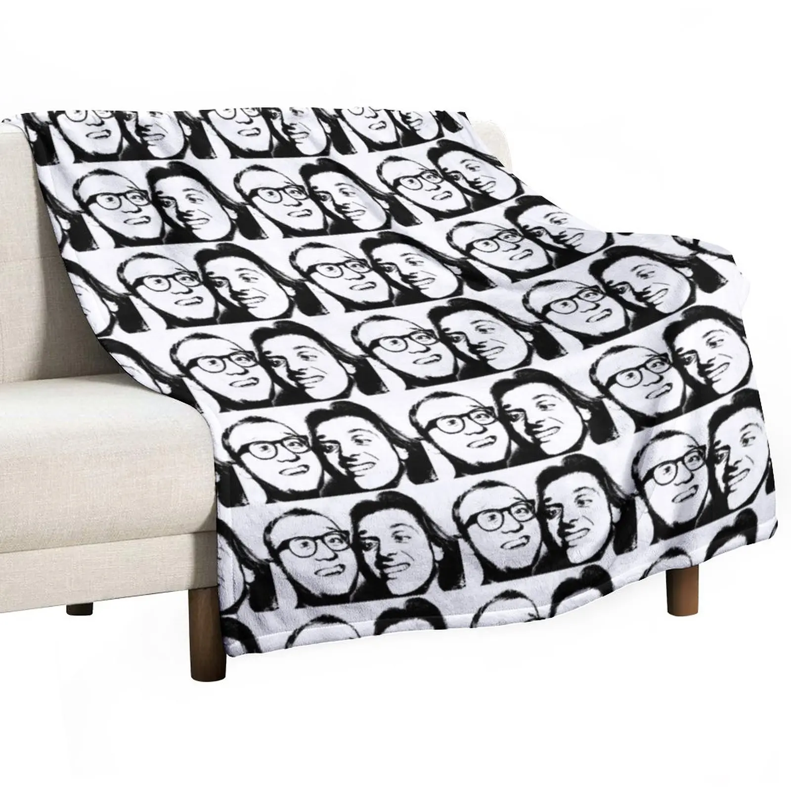 

Rik mayall and Ade edmondson Throw Blanket anime blankets and blankets For Sofa Summer Blanket