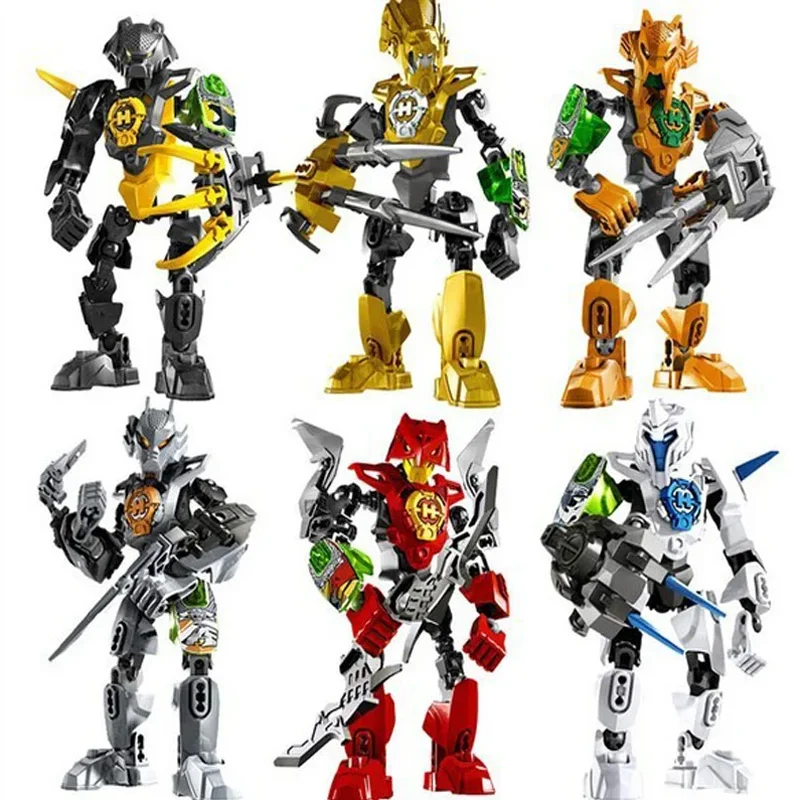 

6pcs/lot Hero Factory 2.0 Star Soldier EVO/FURNO/SURGE/NEX/BREEZ/STORMER Robot Figures Building Block Set Toys for Children gift