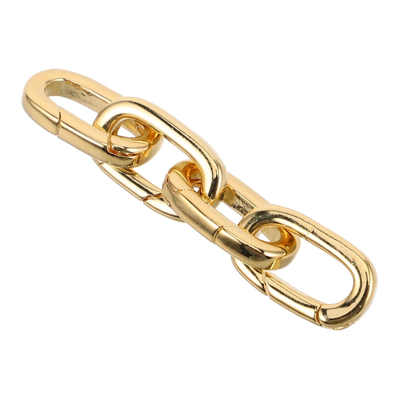 

4 Pcs Carabiner Clasp for Necklaces Diy Buckle Bracelet Making Supplies Jewelry Charm Oval