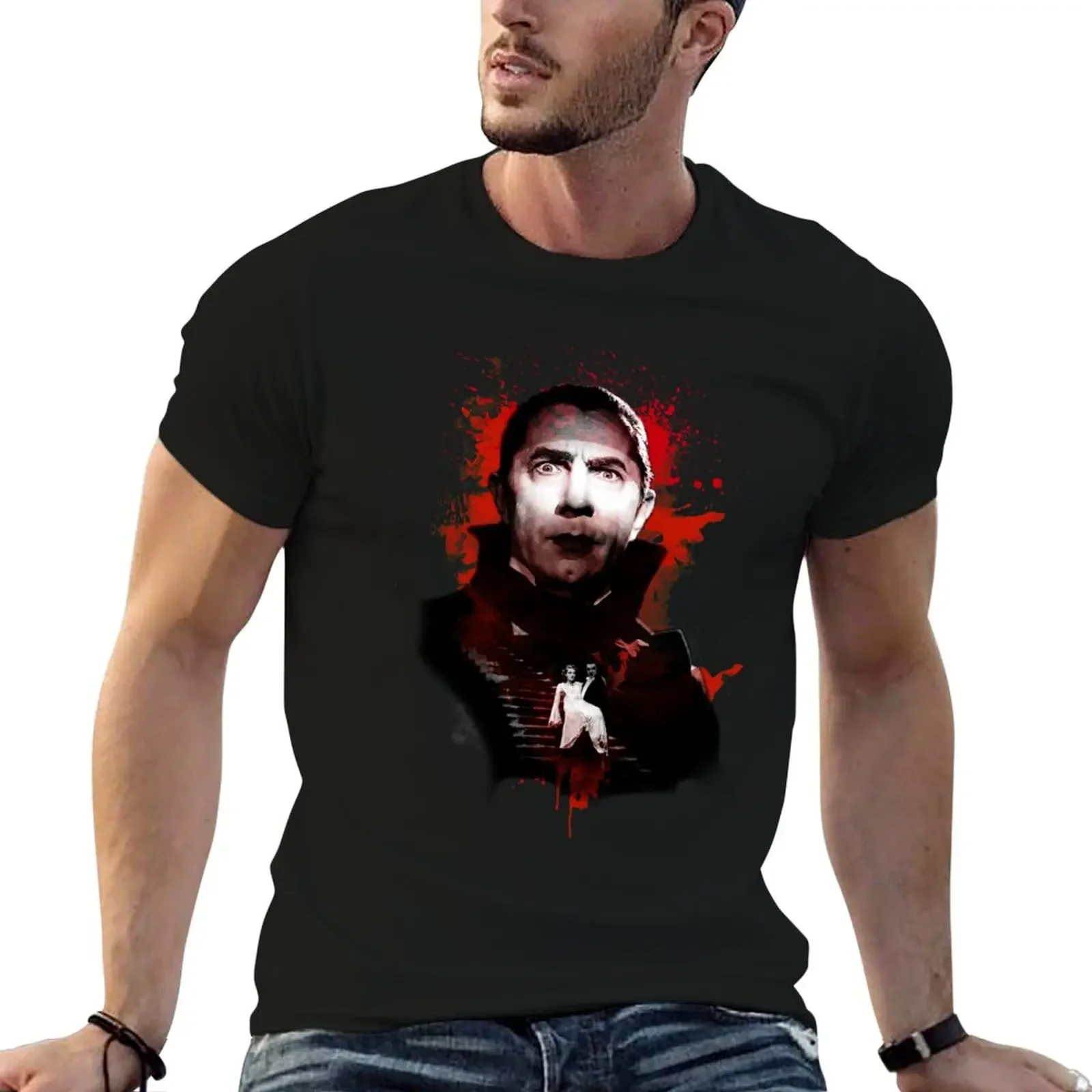 

Dracula - Bela Lugosi T-Shirt Short sleeve tee summer clothes graphic shirts black t shirts for men