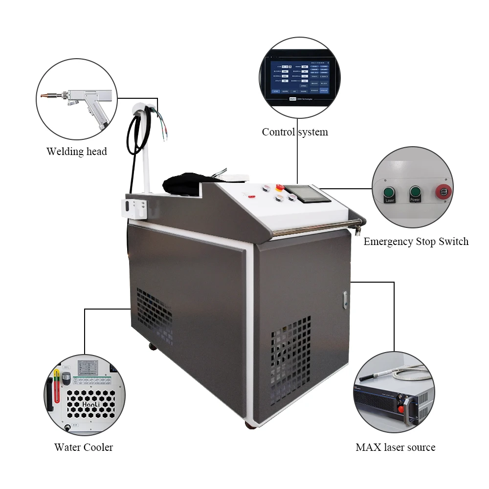 2025 Laser Welding Machine Manufacturer Sells 4 In 1 Laser Welding Machine With Water Cooling System MAX Laser Source