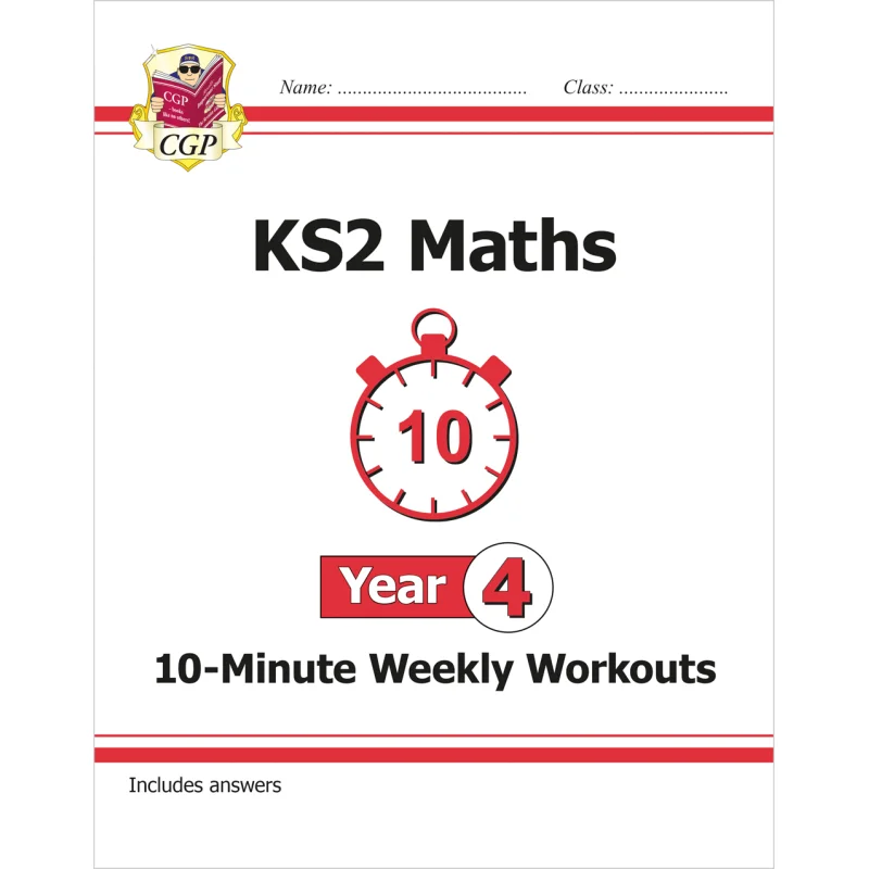 KS2 Year 4 Maths 10Minute Weekly Workouts CGP Books Coordination Group Publications 9781782947851 Book