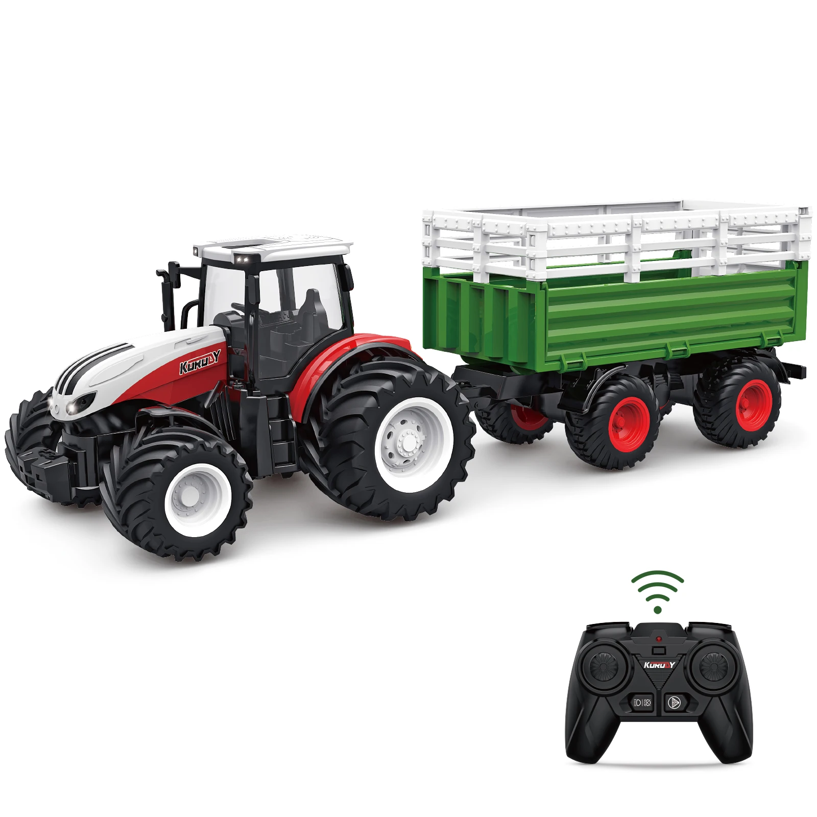 Toys 1:24 RC Car Truck Farm Tractor 2.4G Remote Control Water Truck/Rake High Simulation Large Engineering Vehicle Toys For Boys