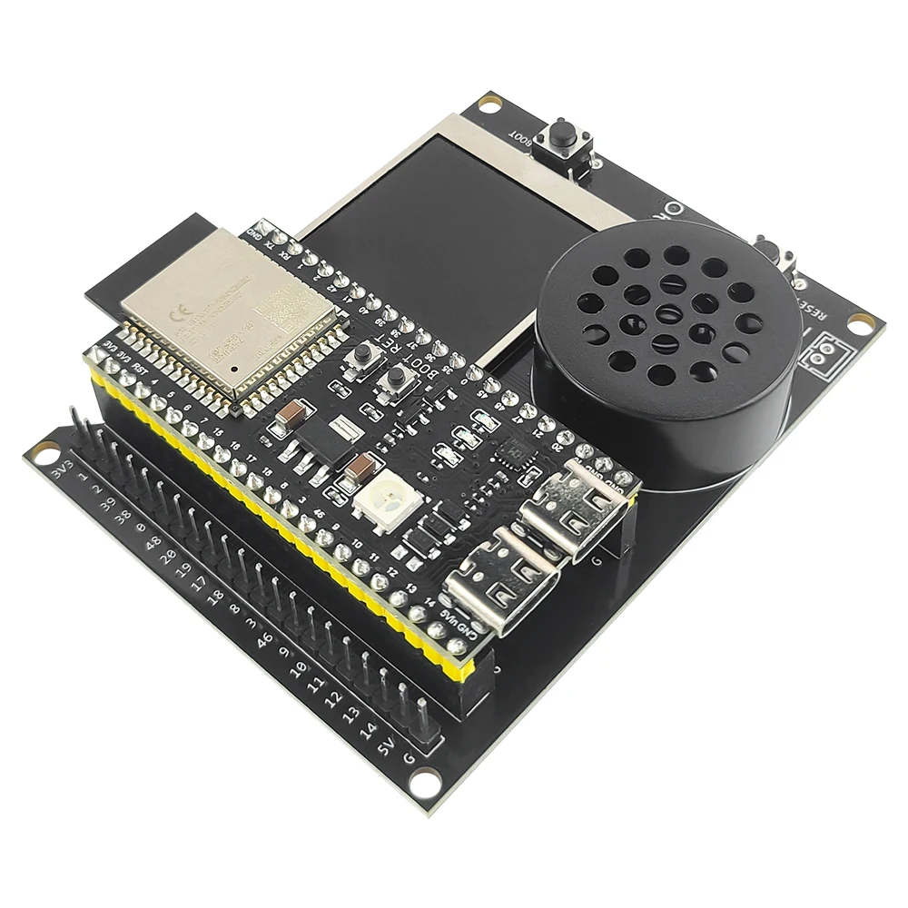 ESP32 S3 N16R8 Entwicklungsboard mit 1,54 Zoll TFT-Display Lautsprecher-Erweiterungsadapter-Kit für DIY AI Typ-C WLAN-Modul ESP32-S3
