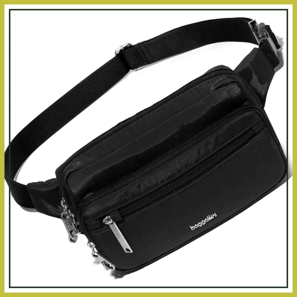 

Anti-Theft Belt Bag for Women Men, RFID Blocking, Lightweight Travel Waist Pack