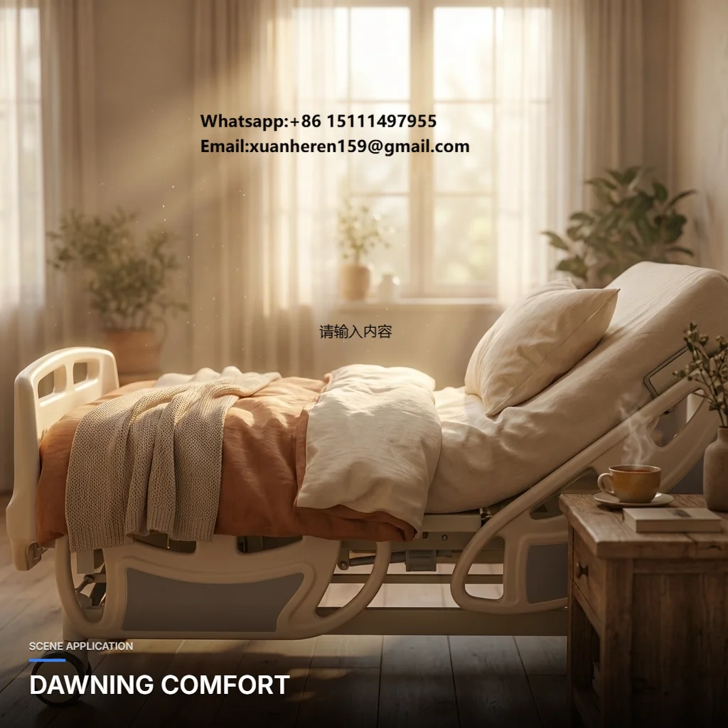 Hospital Simple Design Portable Folding Beds Fold Away Patient Medical Nursing Care Hospital Bed Manufacturer