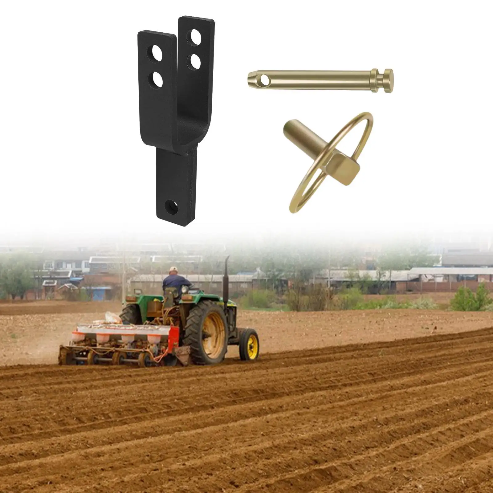 Premium Steel Quick Hitch Adapter Stable Quality Tractor Parts Connector for Lawn Mowers and Agricultural Uses