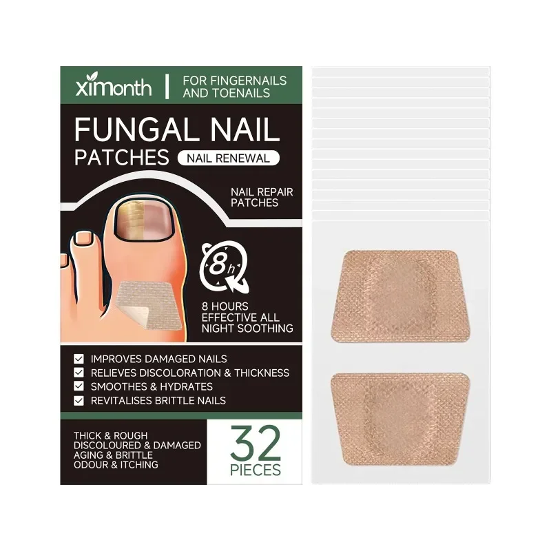 Patch de réparation des ongles, brillant naturel, imperméable, traitement Paronychia, correcteur de récupération, outil de pédicure, Patch de soins pratique, 32 pièces