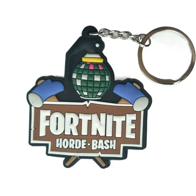 Fortnite Pvc Key Chain Cute Couple Bag Car Keychain Pendant Accessories Children\'s Toys Birthday Gift