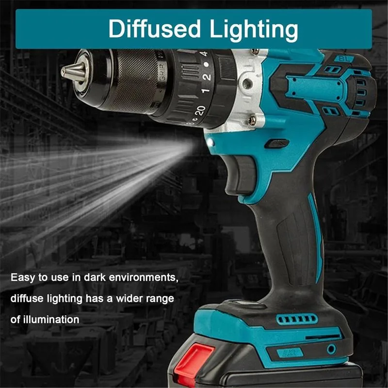 充電式21V多機能電動ハンドドリル - リチウム電池、インパクトピストルドリル、電動ドライバー機能