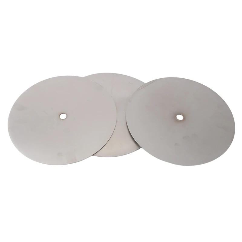 3 PCS Diamond Polishing Disc 8 Inch Silver 600/1000/3000 Grit Wheel Lapping Grinding Disc Tool