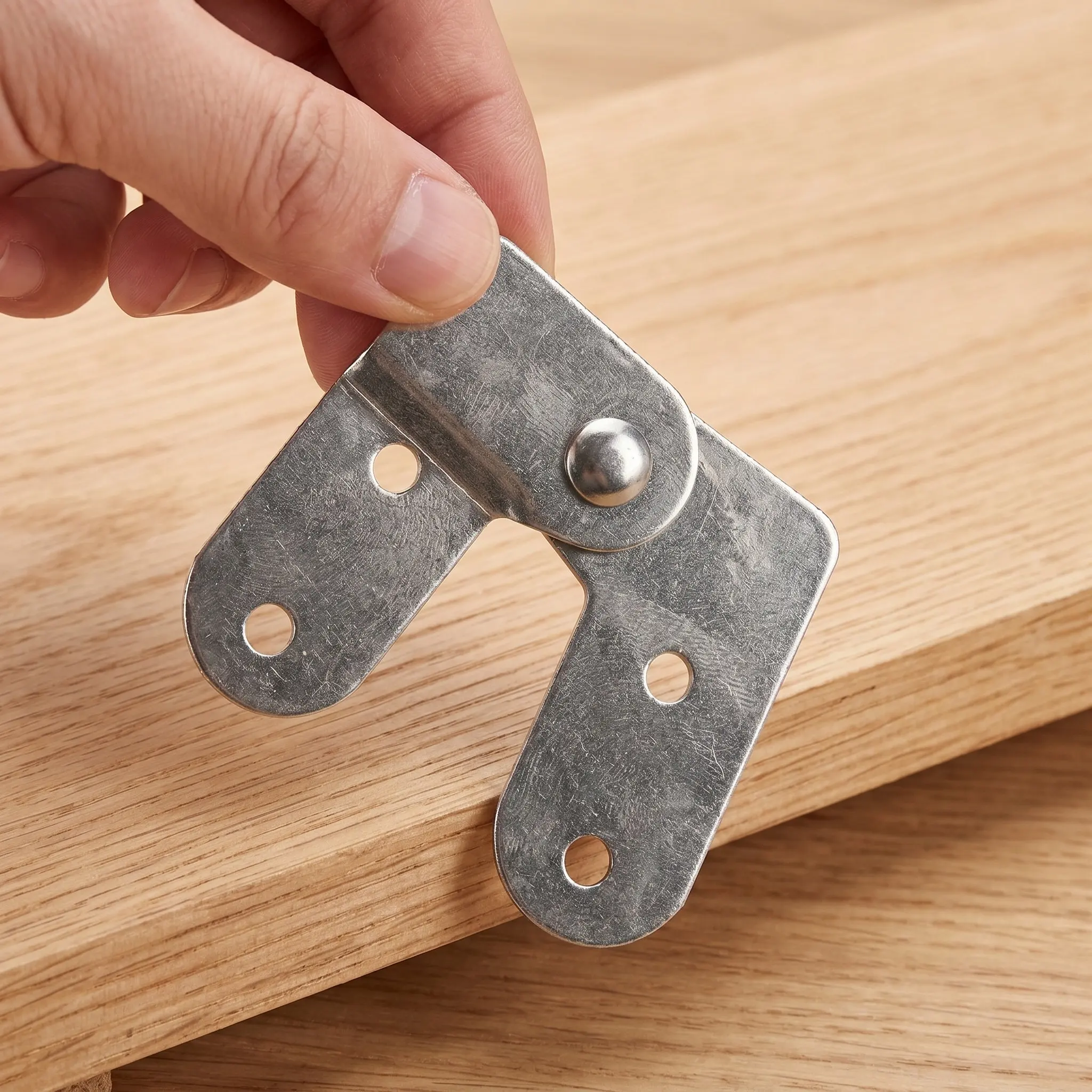 2Pcs 180 Degree Folding Table Hinge Iron Folding Ladder Hinge Replacement for Attic Ladder Repair Heavy Duty Hardware