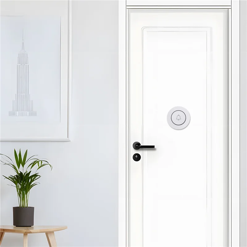 -ESTR M6 дверной звонок, наружная кнопка, беспроводной дверной звонок, умный Wi-Fi дверной звонок, домашняя сигнализация, умный дверной звонок, беспроводной дверной звонок 433, дверной звонок