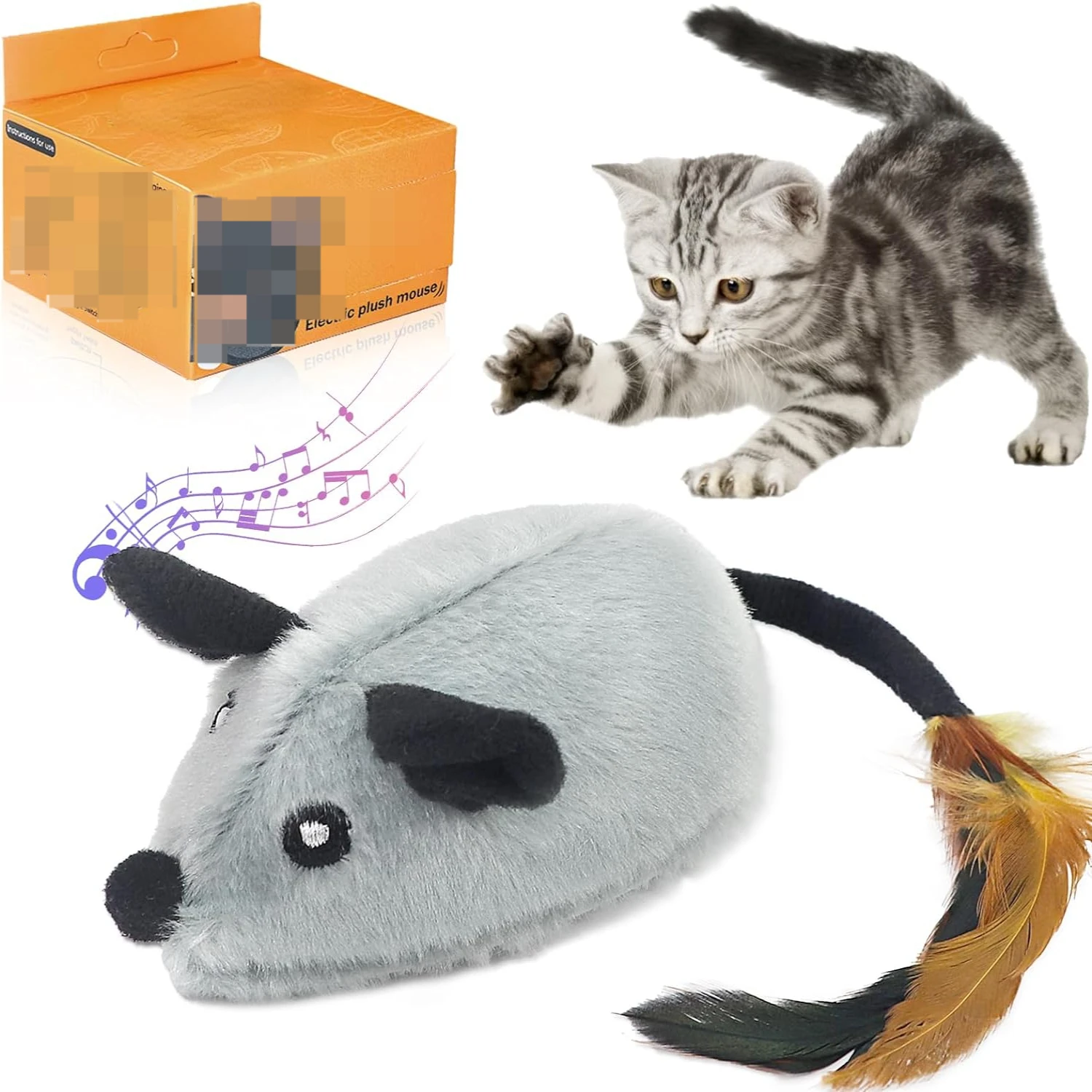 

Enhance your feline friend's playtime with this superior, top-notch interactive cat toy for unrivaled entertainment and fun! Ord