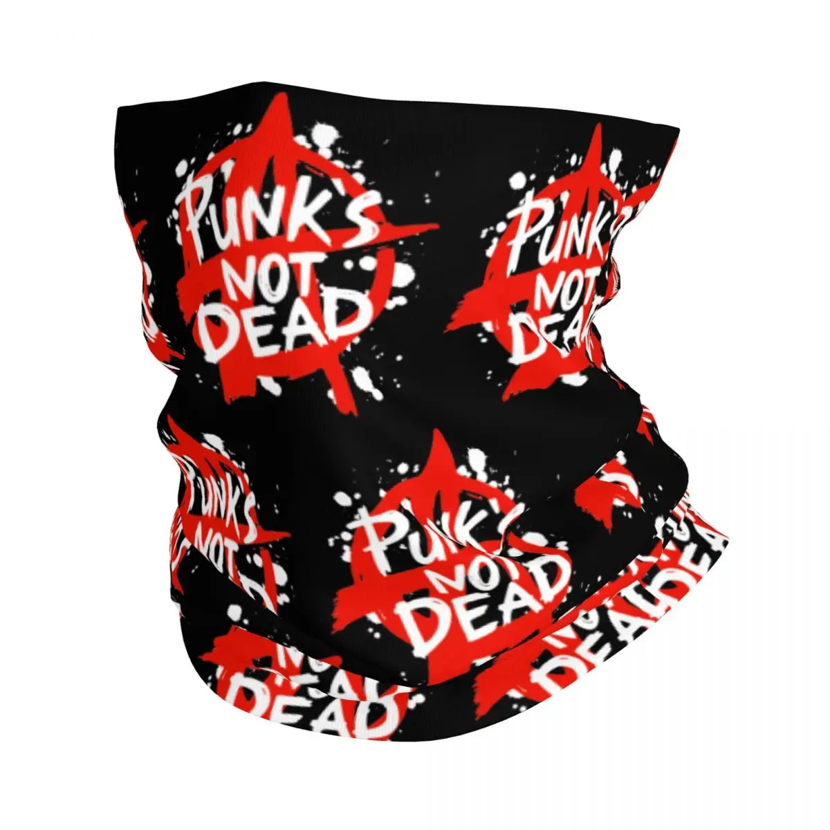 Punks Not Dead Hip Hop Bandana Neck Cover Printed Mask Scarf Multi-use Face Mask Running Unisex Adult Breathable