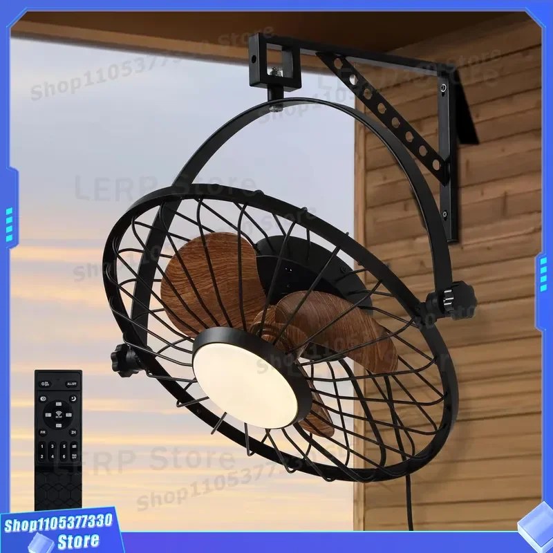 Nordic Wall Mounted Fan Light For Living Room Dining Bedroom Garden High Wind Speed Ceiling Lamp Zhongshan Lighting Fixture