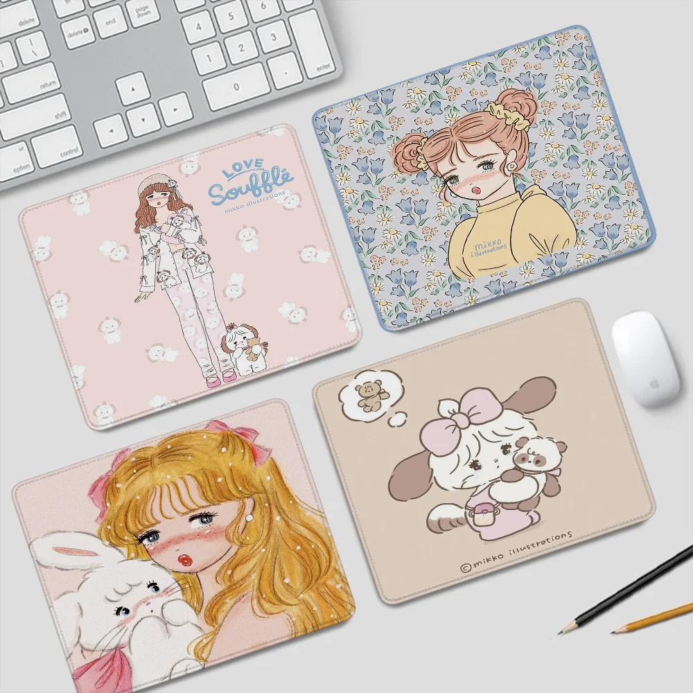 

Cute Mouse Pad Small Mikko Illustrations Cute Desk Accessories Office Mousepad Gaming Mat Offices Mats Anime Gamer Gadgets Mause