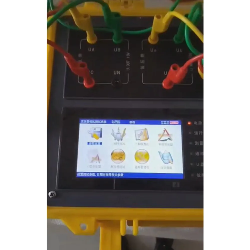 Handheld Transformer Turns Ratio Tester Three Phase TTR Meter for Special Transformer  Portable Built-in Battery TTR Tester