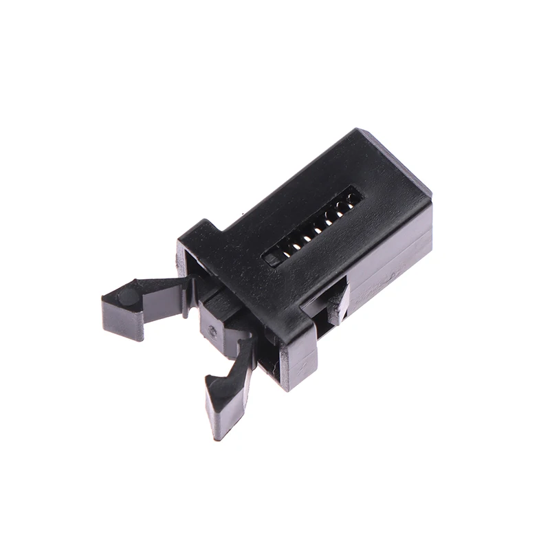 10Pcs Self-Locking Plastic Latch Replacement Clip Touch Lid Bin Catch Switch Repair Parts for Trash Can, Black & White