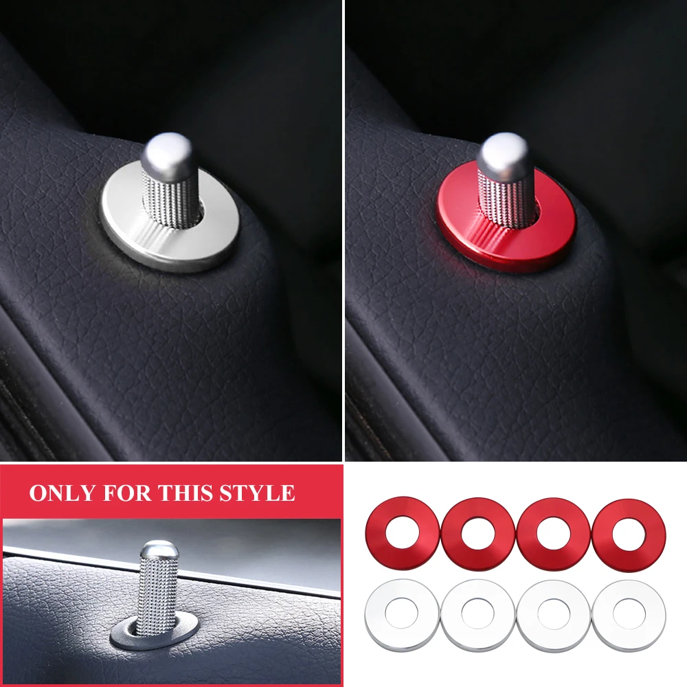 Car Door Bolt Lock Pin Modified Cover for Mercedes Benz C W205 C63 Glc X253 Coupe C292 Amg E W213 Class Accessories