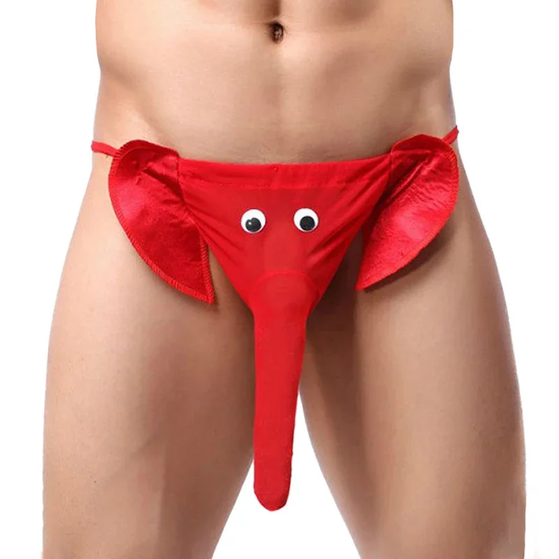 GUUOAT Porn Men Panty Erotic Lingerie Stylish Elephant Bulge Pouch  Small Bag Brief Sexy G-Strings Victoria Scret Underwear New