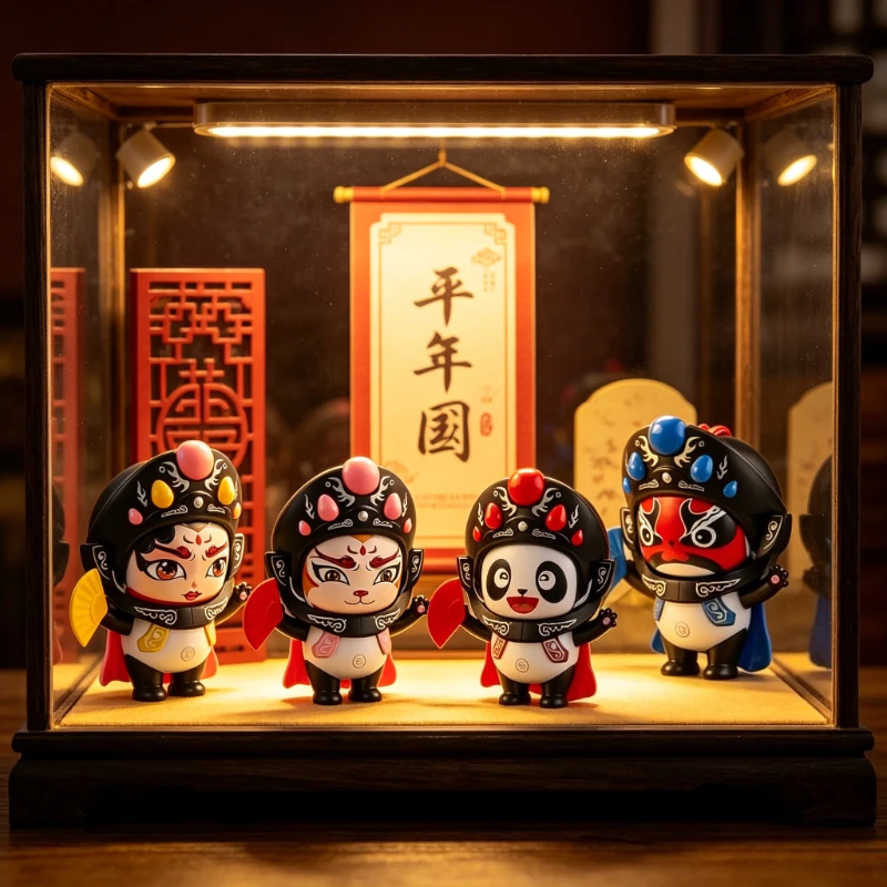 Opera Face Changing Doll One Second Transformation Stress Relief Ornament Art Craft Desktop Decoration Holiday Gift Figurine