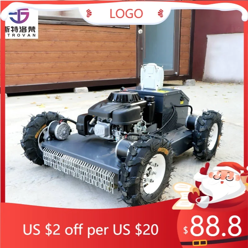 STLF Industrial Grade Remote Control  Engine Robot Lawn Mower 4-Stroke 24V/48V Cordless Electric for Garden