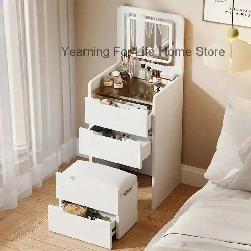 

Desgin Table Makeup Dressing Bedroom Princess Chep Service Vanity Table Light Luxury Comfortable Penteadeira Trendy Furniture